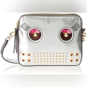 Fossil Women's Sydney Robot CrossBody Handbag Silver